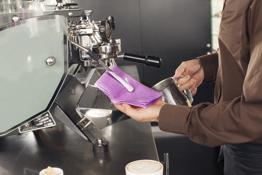 Chicopee Purple Coffee Towel