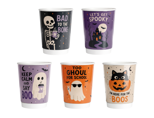 Spook Up Seasonal Drinks with Halloween Design Hot Cups